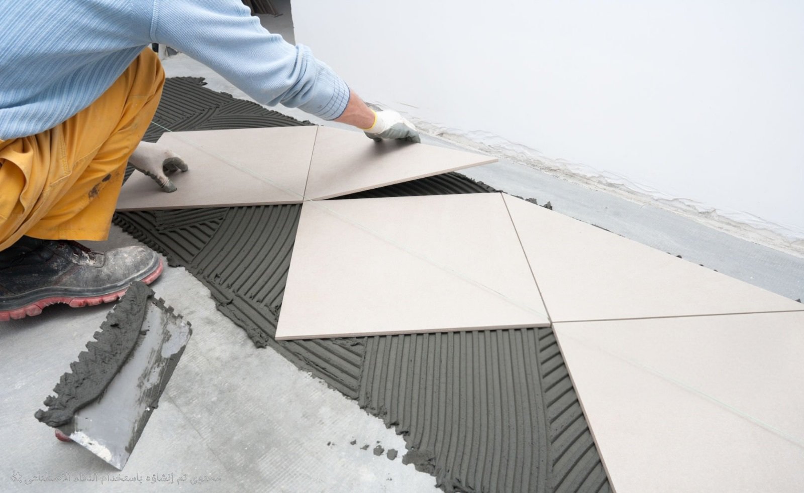 Artisan carreleur expérimenté